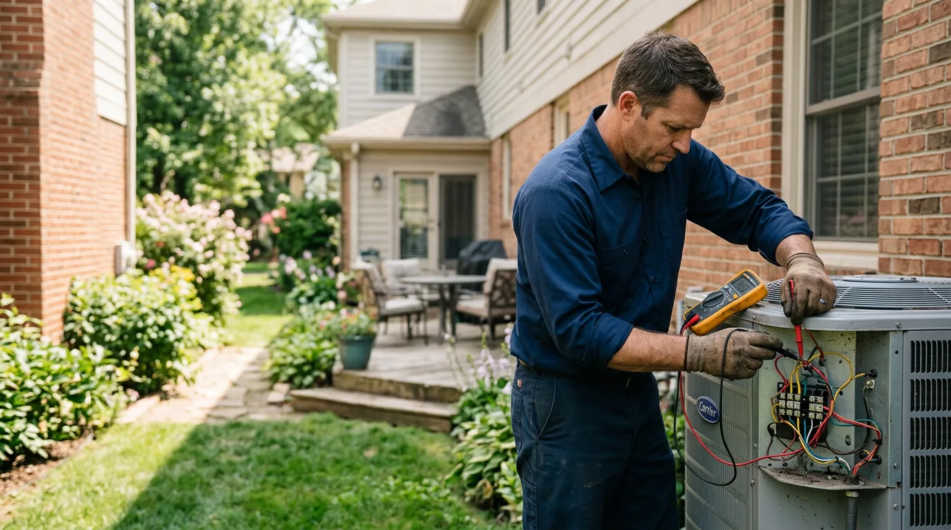 HVAC technician working near Clarington, OH